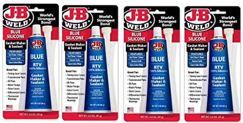 Image of J-B Weld 31316 Blue RTV Silicone Gasket Maker and Sealant - 3 oz. qzdjoS, 4 Pack