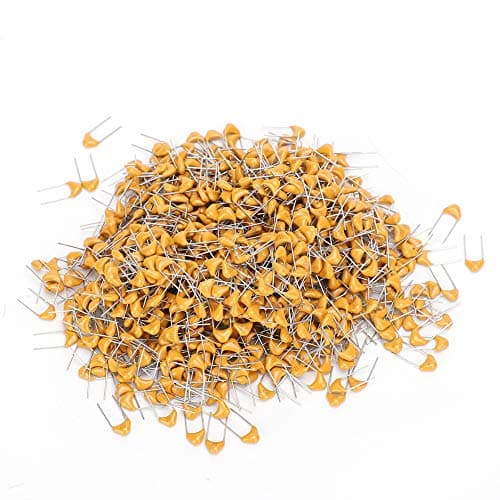 Image of 1000Pcs Monolithic Ceramic Capacitor 1000PF, In - Line Disc Capacitor DC50V ±10% with 5.08mm Lead Pitch for Bypass Filtering Coupling in Electronic Instruments and Small