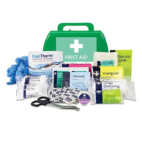 Image of Lewis-Plast Small Premium BS8599-1 Compliant (Low Risk High Risk) First Aid Kit - First Aid Kit For Injuries