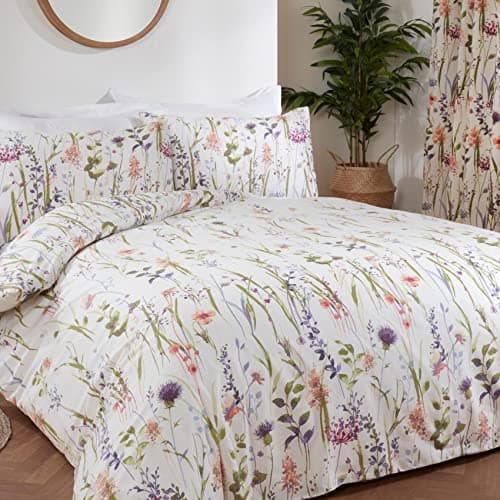 Image of Sundour Hampshire Multi Single Duvet Cover Set Floral Bedding Bed Set