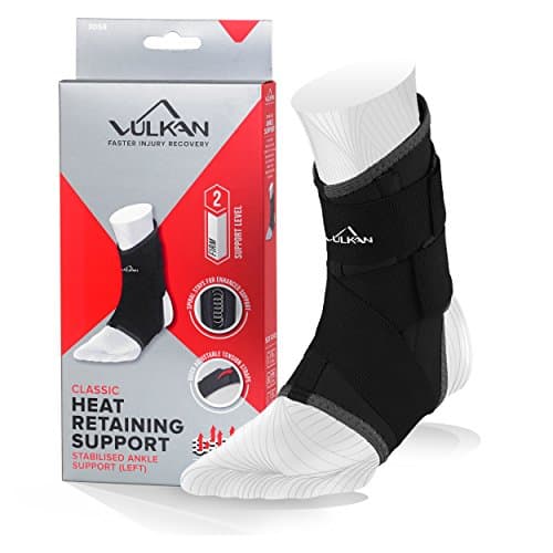 Image of VULKAN Classic Left Ankle Brace, Large, Ankle Support for Rolled Ankles, Sprains, and Strains, Compression Sleeve for Athletes and Exercising, Stabiliser for Achilles Injuries and Plantar Fasciitis