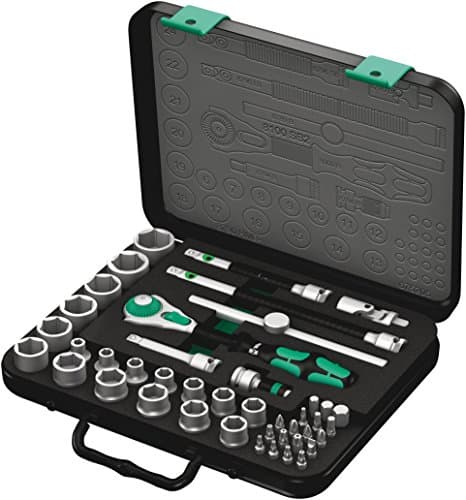 Image of Wera 8100 SB 2 Zyklop Speed Ratchet, Sockets, Bits and Accessories Set, 3/8" Drive, 43PC, 05003594001, Silver