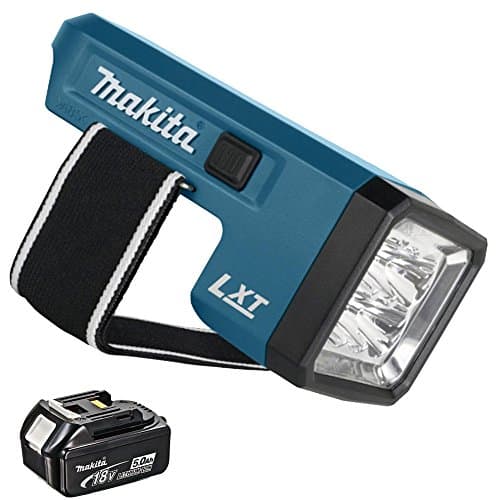 Image of Makita DML186 18V Rechargeable Fluorescent LED Flashlight Torch + 5.0Ah BL1850 Battery