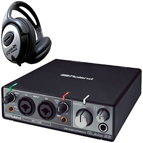 Image of Roland Rubix22 USB Audio Interface + Keepdrum Headphones