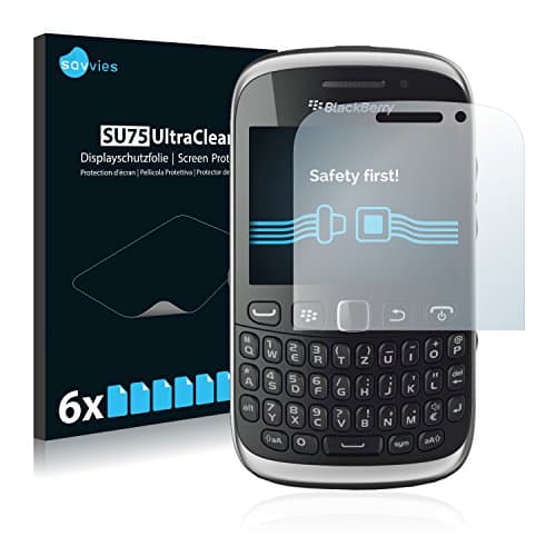 Image of Savvies 6 Pack Screen Protector compatible with RIM BlackBerry Curve 9320 Protection Film Clear