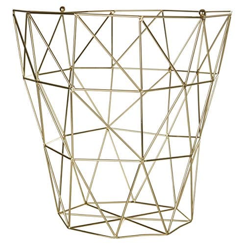 Image of Premier Housewares Vertex Storage Basket - Gold Plated