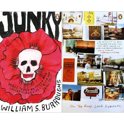 Image of Beat Generation Classics: Junky by William Burroughs & On the Road by Jack Kerouac in a Handy Pocket Format (2-Book Set)