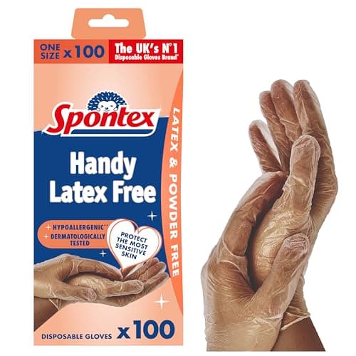 Image of Spontex Protect 100 Disposable Gloves, Large