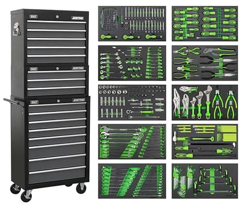 Image of Sealey American PRO® Tool Chest Combination 16 Drawer with Ball-Bearing Slides with 398pc Tool Kit - AP35TBCOMBO