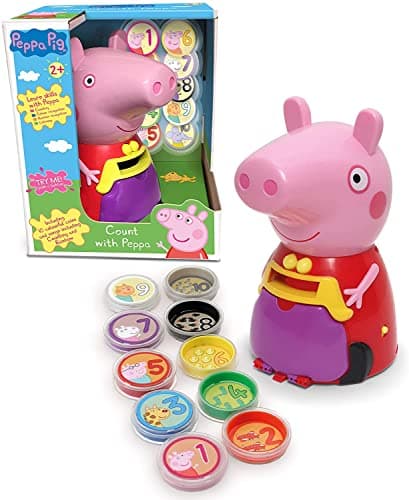 Image of Peppa Pig PP11 Peppa Toy for Kids-Interactive Learning & Child Development, Colours & Number Recognition, Counting and Listening-Includes 10 Fun Coins, 3+ Years, Single, Multi