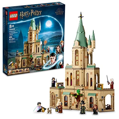 Image of LEGO Harry Potter Hogwarts: Dumbledore’s Office 76402 Castle Toy, Set with Sorting Hat, Sword of Gryffindor and 6 Minifigures, for Kids Aged 8 Plus