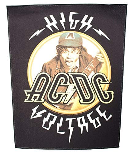 Image of Officially Licensed Back Patch AC/DC HIGH VOLTAGE Giant Jacket Patch