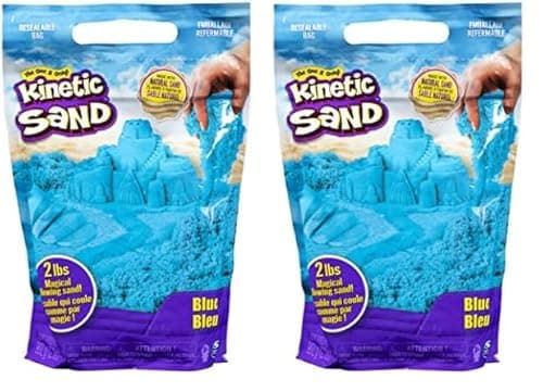 Image of Kinetic Sand, 0.9 kg for Mixing, Moulding and Creating, for Ages 3 and Up (Colours Ship at Random) (Styles Vary) (Pack of 2)