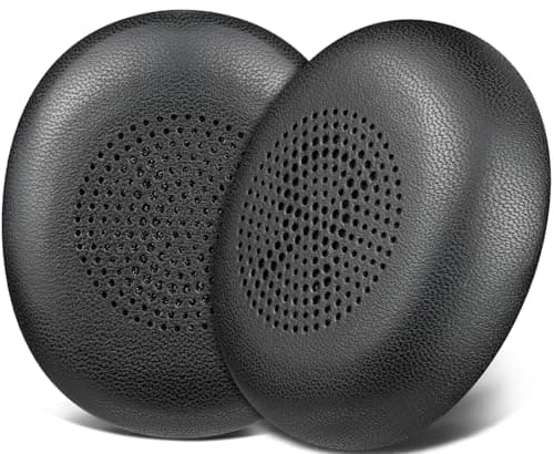 Image of SOULWIT Lambskin Earpads Replacement for Jabra Evolve2 65 (Evolve 2 65MS 65UC MS UC)/Evolve2 40 (40UC 40MS USB)/Elite 45h On-Ear Wireless Headset - Black