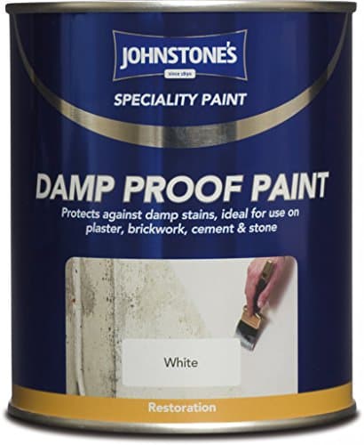 Image of Johnstones Specialty Paints Damp Proof Paint White 750ml by Johnstone's