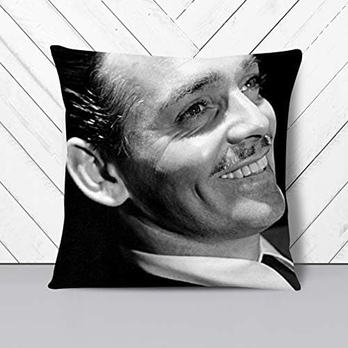 Image of Big Box Art Clark Gable - Cushion Cover Throw Pillow with Insert for Sofa Chair Bed - Stone Rear - 40x40 cm