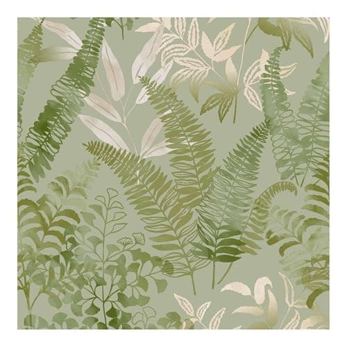 Image of Superfresco Easy Temptation Fresh Green Wallpaper | Paste the Wall | Green Leaves | Eco-Friendly