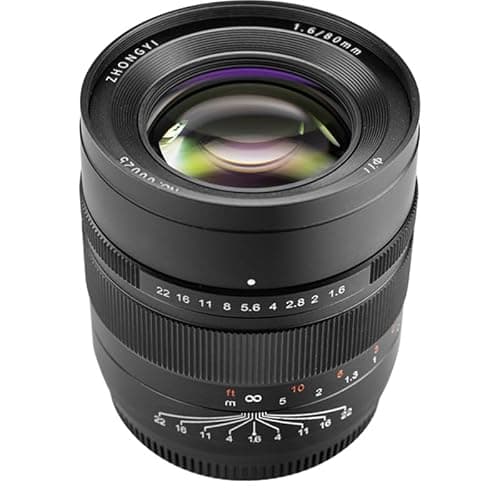 Image of Zhongyi 80 mm F1.6 Lens for Hasselblad XCD MF Manual with Large Aperture, No Dark Corners, Perfect for Night Photography and Close-up Photography
