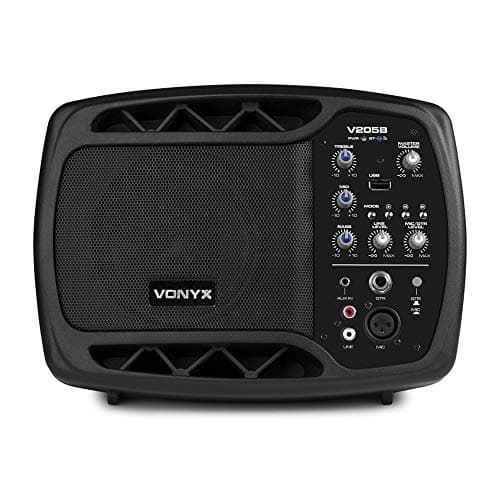 Image of VONYX V205B Compact Personal Active Monitor - Bluetooth Speaker with Mount for Stage Monitors, Foldback Monitor, Compact PA System
