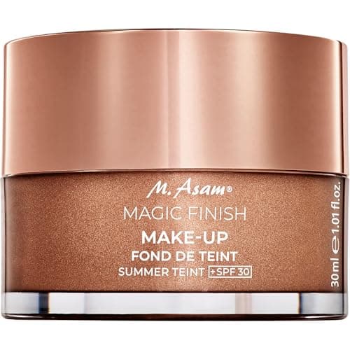 Image of M. Asam Magic Finish Summer Teint Make-Up Mousse (1.01 Fl Oz) – 4in1 Primer, Foundation, Concealer & Powder With Buildable Coverage, Hides Redness And Dark Spots, Vegan, For Medium To Deep Skin Tones
