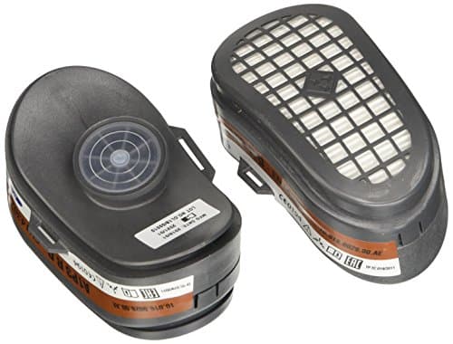 Image of GVS SPR341 Pair of A1P3 Replacement Filters for Dust and Organic Vapour