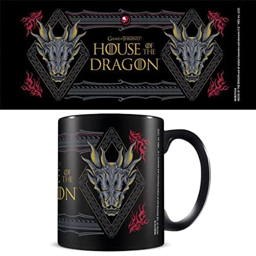 Image of Pyramid International House of The Dragon Mug in Presentation Gift Box (Syrax Design) 11oz Ceramic Mug - Official Merchandise, Black