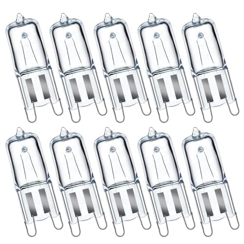 Image of GMY G9 Halogen Light Bulbs 40W G9 Capsule Light Bulbs 230V 2700K Warm White Dimmable 10 Pack