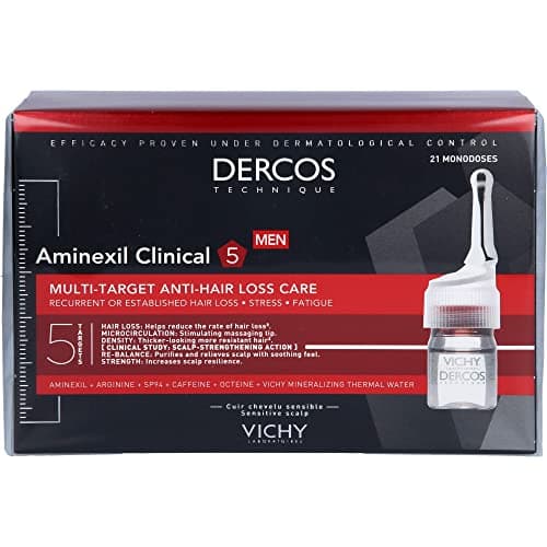Image of Vichy Ampoules Dercos Aminexil Clinical Multi-Target Anti-Hair Loss Treating 21 x 6 ml
