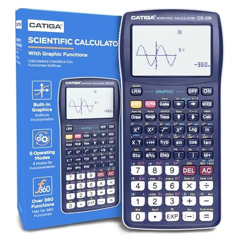 Image of CATIGA CS229 Scientific Calculator with Graphics Functions, Multiple Modes with Intuitive User Interface, for Beginner and Advanced Courses