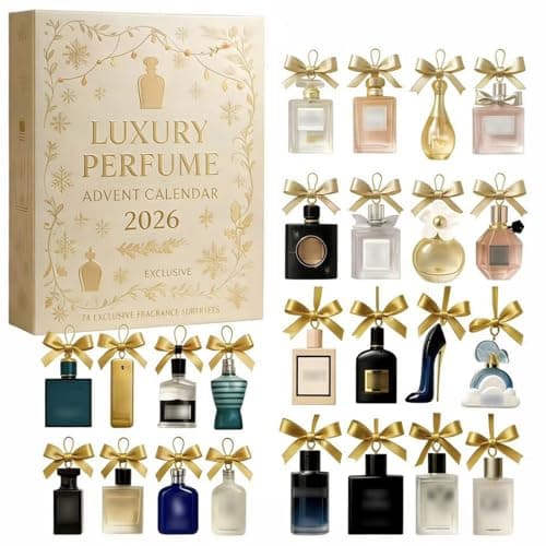 Image of Luxury Perfume Advent Calendar 2026, 24 Days Perfume Display Gift Set, 24 Days Designer Fragrances for Women & Men - Premium Holiday Countdown Gifts Set (1 Piece, White)