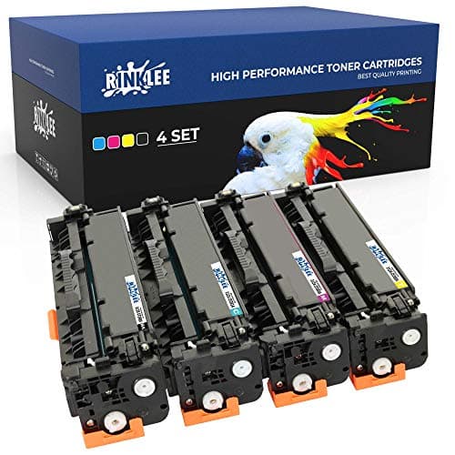 Image of RINKLEE 312X 312A Toner Cartridge Compatible with HP Color LaserJet Pro MFP M476 M476dn M476dw M476nw | High Yield 4400/2700 Pages | 4-PACK