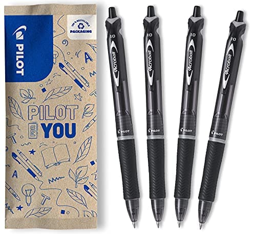 Image of Pilot Acroball Retractable Ballpoint - Black (Pack of 4) FLW538943