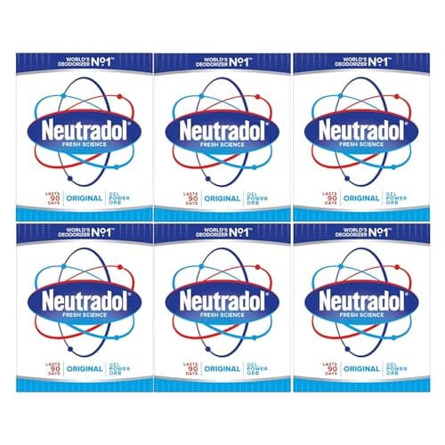 Image of Neutradol Slow Release Gel, Air Freshener and Odour Eliminator, No Plug or Spray Needed, Original, Multipack of 6 x 135g