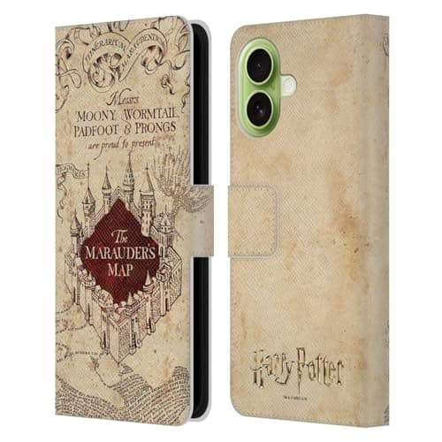 Image of Head Case Designs Officially Licensed Harry Potter The Marauder's Map Prisoner Of Azkaban II Leather Wallet Case Compatible With Apple iPhone 17