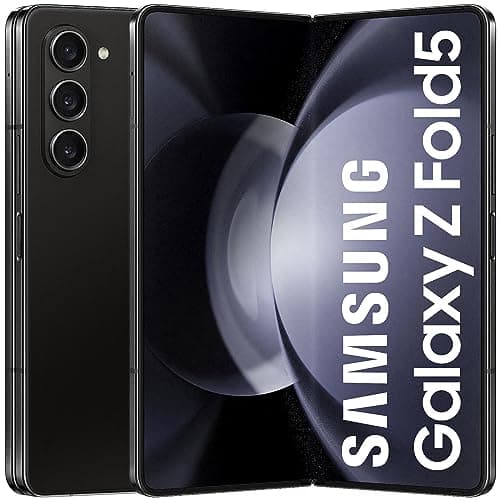Image of Samsung Galaxy Z Fold5 5G | Dual SIM with 512GB Storage + 12GB RAM | 7.6"/6.2" Display | Android 13 | SIM Free Unlocked Smartphone |Phantom Black (Renewed)