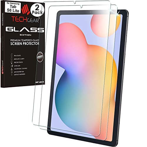 Image of TECHGEAR 2 Pack Tempered Glass Screen Protectors for Samsung Galaxy Tab S6 Lite 10.4" 2024/2022/2020 Models – 9H Hardness, HD Clarity, Bubble-Free – Compatible with SM-P610/P613/P615/P619/P620/P625