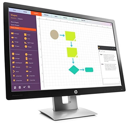 Image of HP M1P02AT#ABU EliteDisplay E242 - LED monitor - 24" - 1920 x 1200 FullHD - Plane to Line Switching (PLS) - 250 cd/m2-1000:1-7 ms - HDMI VGA DisplayPort - black - promo - (Monitors > Monitors)