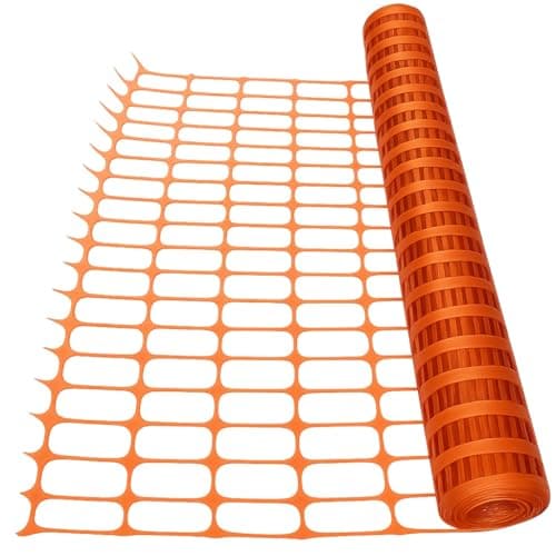 Image of Plastic Barrier Mesh Fencing (Orange or Green, 25m or 50m Temporary Fence) (Orange, 25 Metre)