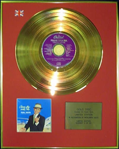 Image of FRANK SINATRA - Ltd Edition CD 24 Carat Coated Gold Disc - COME FLY WITH ME