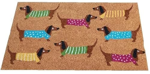 Image of sgpuk Dachshunds Decoir Mat 45 x 75cm Standard Size Doormat Non-slip