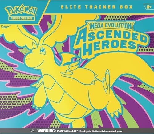 Image of Pokémon TCG: Mega Evolution—Ascended Heroes Elite Trainer Box (1 Full-Art Promo Card, 9 Booster Packs & Premium Accessories)