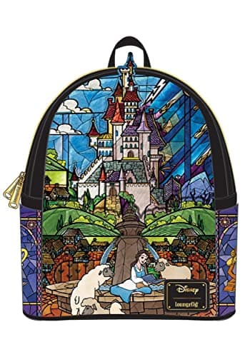 Image of Loungefly Disney Princess Castle Series Belle Mini Backpack