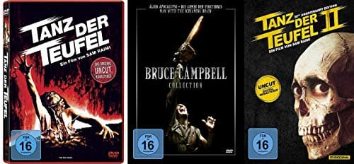 Image of BRUCE CAMPBELL Collection - Dance of the Devil 1 2 & 3 / Army of Darkness + Alien Apocalypse + Man With Screaming Brain 5 DVD Limited Edition