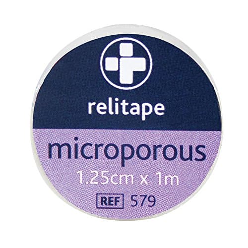 Image of Reliance Medical Relitape Microporous Tape - Non-Stretch with High Tensile Strength, Tearable by Hand, Low-Allergy, Ideal for Sensitive Skin, Individually Boxed, 1m x 1.25cm, Pack of 24