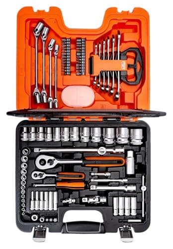 Image of Bahco S910 S910 Socket Set 92-Piece 1/4-Inch And 1/2-Inch Drive