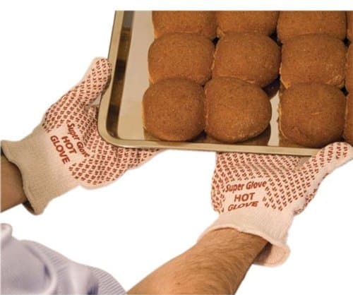 Image of Polyco Hot Work Heat Resistant Gauntlet Gloves (Bium/Large (Size 9) 34cm length)