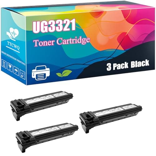 Image of UG3321 Toner Cartridge Compatible with Panasonic UF-4000 UF-4100 UF-490 Printers, High-Yield Ideal for High-Volume Printing (3 Pack Black)