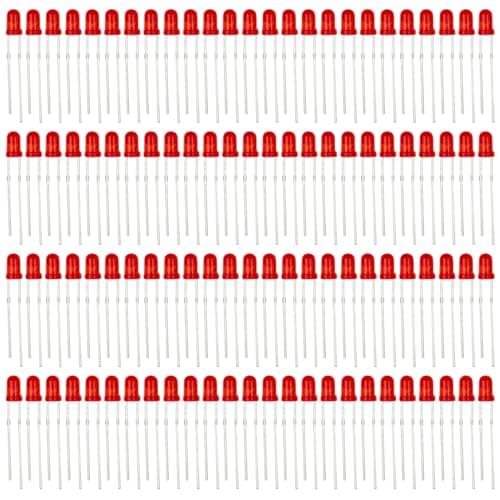Image of Innfeeltech 100pcs 1.8V~2.0V 20mA 3mm Red LED Diode Lights DC 3mm Light Diodes LEDs Bulb Electronics Emitting Components