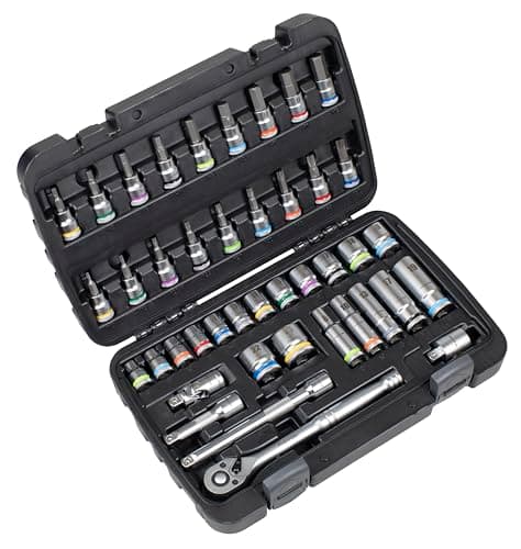 Image of Sealey Premier 3/8" Sq Drive Socket & Socket Bit Set 42pc - AK7915