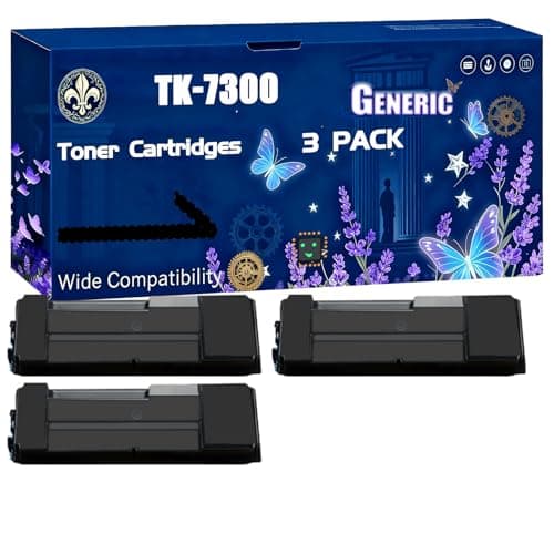 Image of TK-7300 Toner Cartridges Compatible for Kyocera ECOSYS P 4040 dn Printers, Black High Yield 15000 Pages Printer Accessories (3 Pack Black)